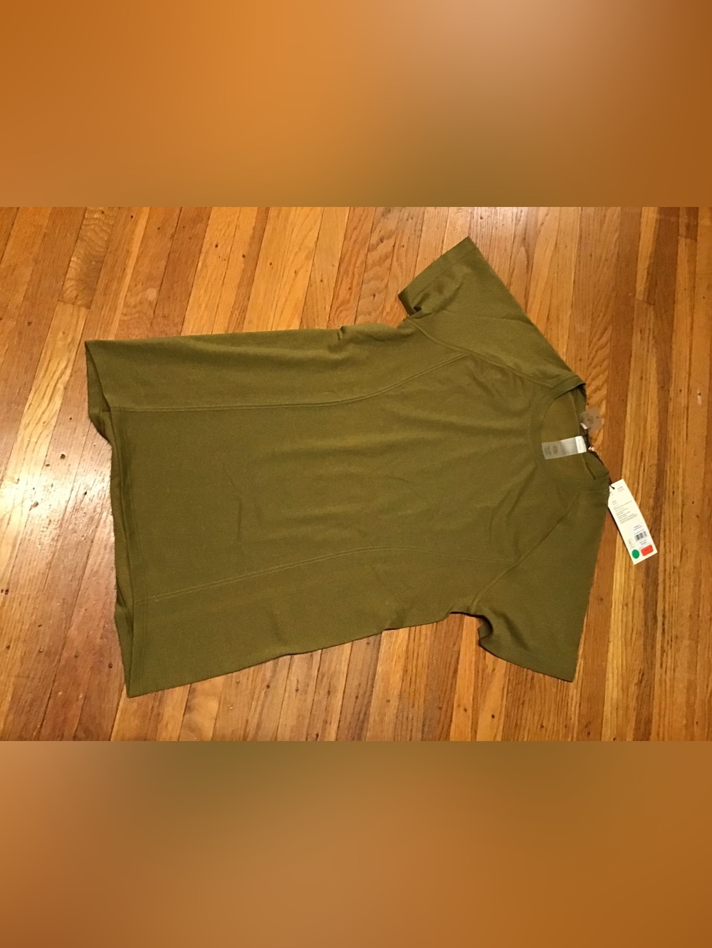 CALIA Focus Tee Women's Green Short Sleeve Crew Neck Stretch Activewear Size S